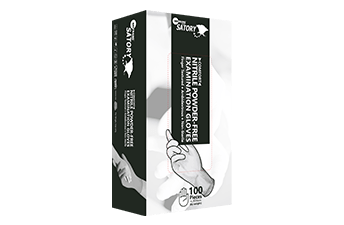 Satory รุ่น Comfort ถุงมือยางทางการแพทย์ ชนิดยางสังเคราะห์แบบไม่มีแป้ง (สีดำ)