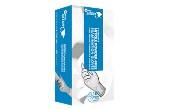 Satory Comfort Nitrile Powder-free Examination Gloves (Ocean Blue)