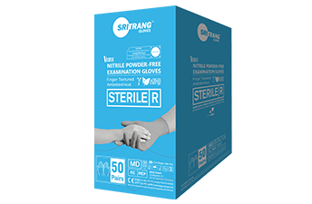 Verve Sterile-R Nitrile Powder-Free Examination Gloves (Blue)