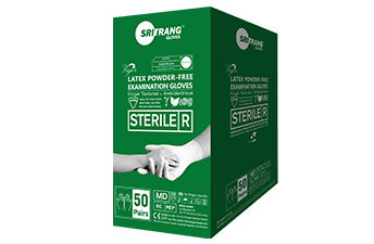 Vigor Sterile-R Latex Powder-Free Examination Gloves (Latex White)