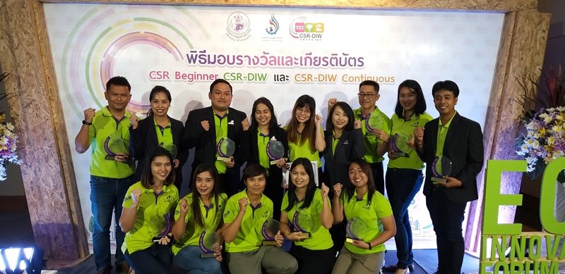 Sri Trang Gloves (Thailand) Public Company Limited are delighted to receive CSR - DIW Continuous award 2019