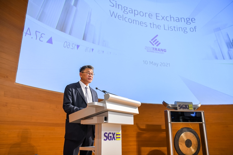 SRI TRANG GLOVES (THAILAND) MAKES LISTING DEBUT ON THE MAINBOARD OF THE SGX&ndash;ST