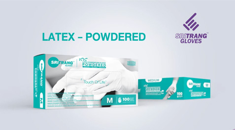 LATEX POWDERED - SRI TRANG GLOVES VIVA EXAMINATION GLOVES