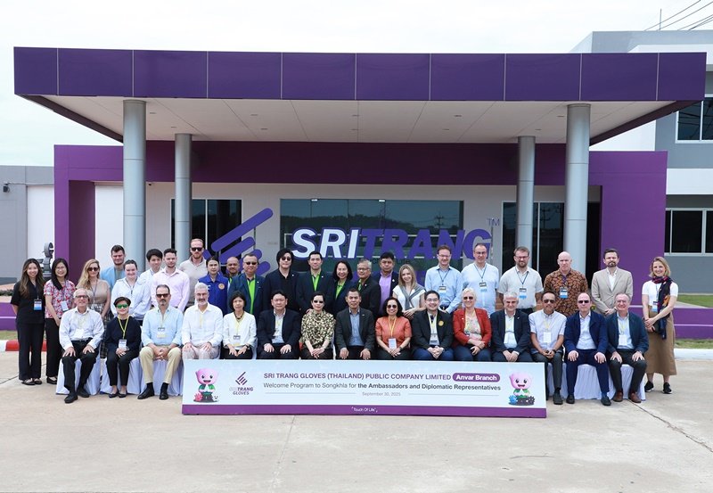 “Sri Trang Gloves” Welcomes the Ambassadors and Diplomatic Representatives from 21 Countries, Showcasing the Excellence of Thai Rubber Gloves on the Global Stage and Reinforcing Confidence in Southern Thailand’s Industry