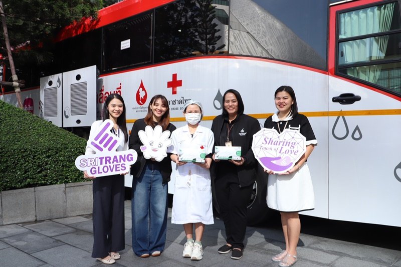 Sri Trang Gloves Continues Giving, Donates Medical Gloves to Support Thai Red Cross Blood Drives
